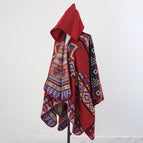 Cloak with hood - red