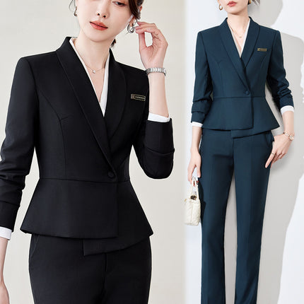 Overalls Women's Professional Elegant Suit suit Spring and Autumn Three-piece Set Small Executive Jewelry Store High-end Dress