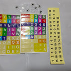 Transparent power strip + number sticker + 2 letters plus and minus stickers