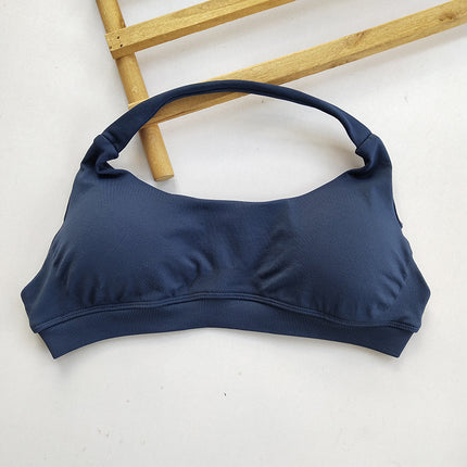 Halter Neck Beautiful Back Df Sports Vest European and American Internet Celebrity Style Butt-Lifting Shorts Training Peach Butt Fitness Bra for Women