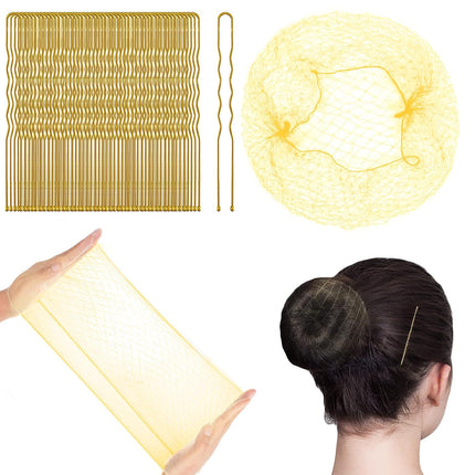 Hair Bun Maker Dance Net Bun Hairpiece Flight Attendant Hair Flower Bun Invisible Hair Net Wig Disposable Hair Bun