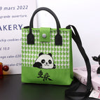 [light luxury and simple] squinting smiling panda (chongqing) fruit green (black portable)112102