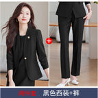 Two-piece set black suit + pants / S