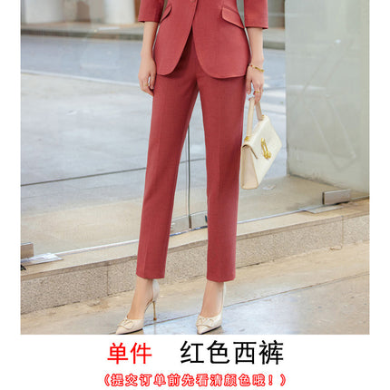 High-end business wear suit suit temperament manager interview business formal wear coat goddess fan professional half sleeve suit