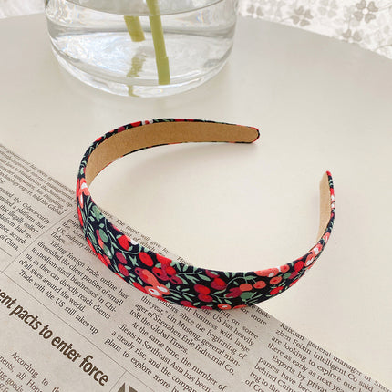 Internet Red Square Explosions Contrast Braid Head Band Wide Edge Non-Slip High-Level Hair Band 2023 New Style Hair Card for Women