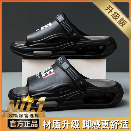 Men's Slippers 2025 New Summer Outdoor Wear-Resistant Thick-Soled Driving Sandals Outdoor Soft-Feel Sandals