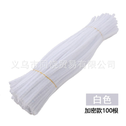 Ultra-Dense Encrypted Hair Root Strips Twist Stick Bouquet High-Density Macaron Twist Stick Material Package Handmade DIY Multi-Color