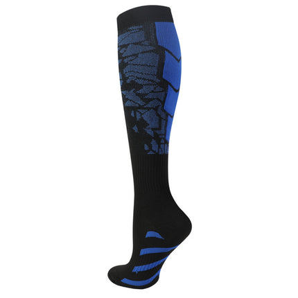 Cross-Border Amazon Fitness Compression Socks Breathable Sweat-Absorbent Mid-Calf Sports Cycling Elastic Non-Slip Sports Socks Special Socks