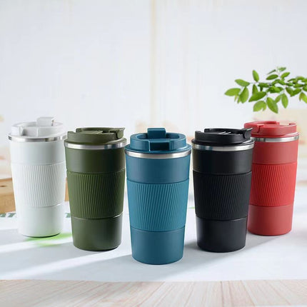 304 Stainless Steel Vacuum Insulated Coffee Cup 500ml Business Office Cup Outdoor Travel Car Cup Wholesale Cross-Border
