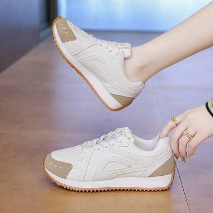 2025 Summer Breathable Mesh Women's Shoes Fashionable White Shoes Lightweight Training Shoes Niche Forrest Gump Shoes Sports Casual Shoes