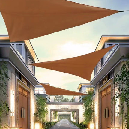 Cross-Border Canopy Tent Large Courtyard Sunshade Outdoor Camping Silver-Coated Triangular Canopy Pergola Awning