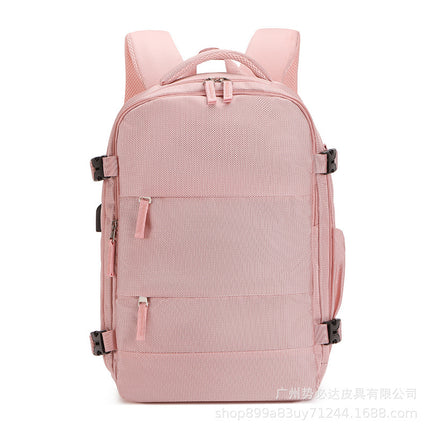 Source Factory Cross-Border Hot-Selling Travel Backpack for Women, Multifunctional Luggage Backpack for Short-Distance Business Trips with Dry and Wet Separation