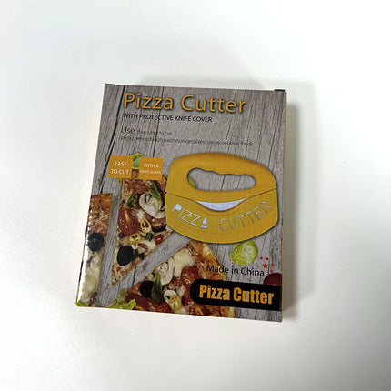 Amazon popular pizza cutter comes with protective cover pizza knife semicircle pizza cutting multi-purpose stainless steel cutter