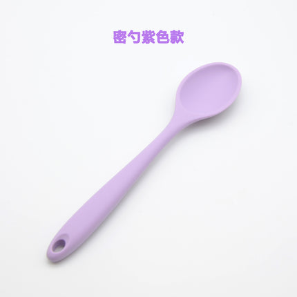 Food Grade Silicone Spoon, Kidsren's Safety Table Spoon, High Temperature Resistant Non-Stick Pan, Student Spoon, Baby Food Supplement Mixing Spoon