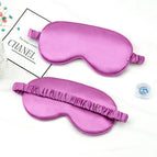 Simulated silk strap purple