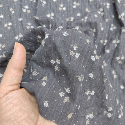 Bubble Plaid Small Floral Printed Fabric Women's and Children's Clothing Skirt Dress Soft Fabric 2025 Spring and Summer New Products