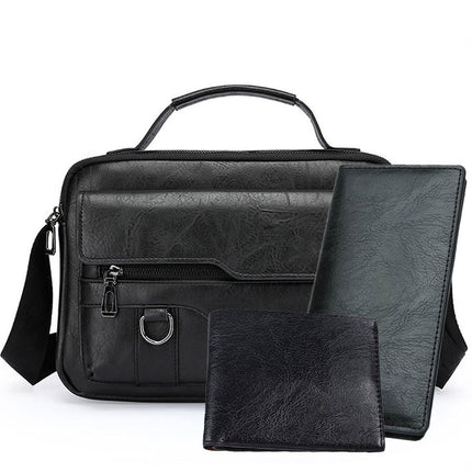 Men's Shoulder Bag Portable Foreign Trade 2025 New Fashionable Crossbody Bag Casual Outdoor Southeast Asian Cross-border Shoulder Bag Men's Bag