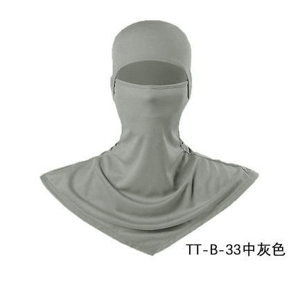 Summer Fishing Full Face Sun Protection Mask Outdoor Dustproof and Anti-Uv Hood Breathable Quick-Drying Sweat-Absorbent Cycling Hood