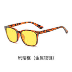Tortoise shell frame (metal hinge) / Night Vision Lenses