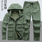 Military green plus velvet suit [622] / Size 165 [recommended 45-55kg ]