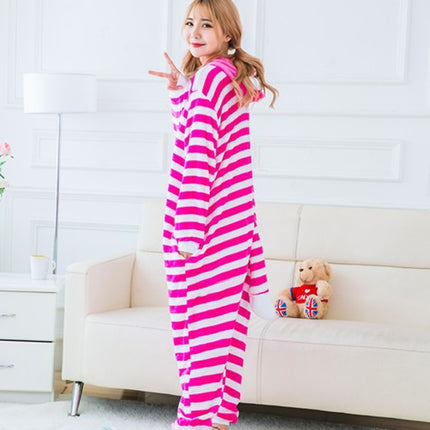 Mixed batch autumn and winter flannel adult cartoon conjoined animal pajamas red dinosaur home clothes toilet thickened wholesale