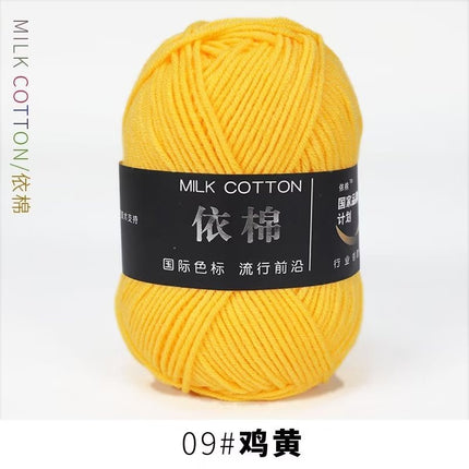 4-Ply Yarn, Four-Strand Milk Cotton Yarn, Milk Cotton Yarn Ball, Baby Fine Combed Cotton Yarn, Cotton Spinning Yarn Material Pack Wholesale