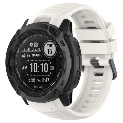 For Jiaming Instinct 2X Silicone Strap Garmin Instinct 2X Stainless Steel Buckle Wristband Official