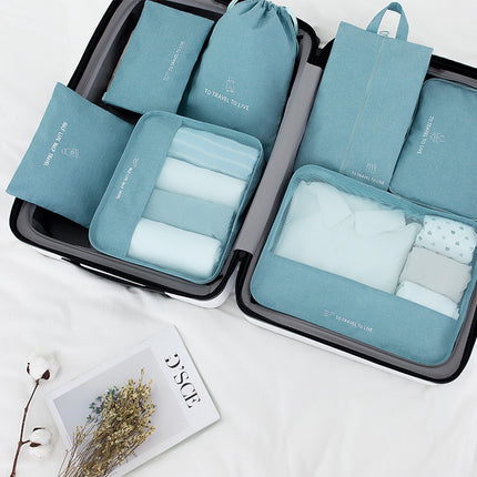 Travel Storage Bag Cationic Seven-Piece Clothing Storage Set Large Capacity Portable Storage Bag Clothes