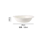 9 inch deep plate white