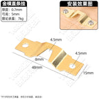 Gold horizontal straight bar hanging/1 (excluding screws)