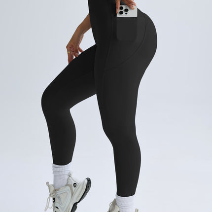 Muyao Amazon High-Elastic Pocket Yoga Pants High-Waisted Tummy Control Sports Fitness Pants Women's High-Waisted Yoga Pants
