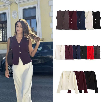 Foreign trade cross-border supply wholesale knitted vest fashion leisure cross-border supply cross-border supply wholesale new