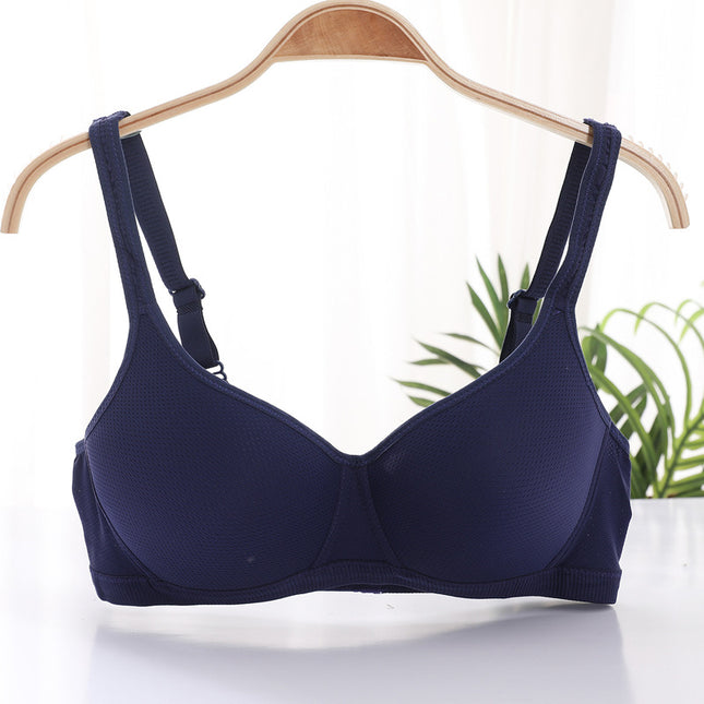 Factory in stock Non-rimless Bra Lightweight Breathable Comfortable Non-sponge Underwear Large Chest Small Bra Anti-sagging