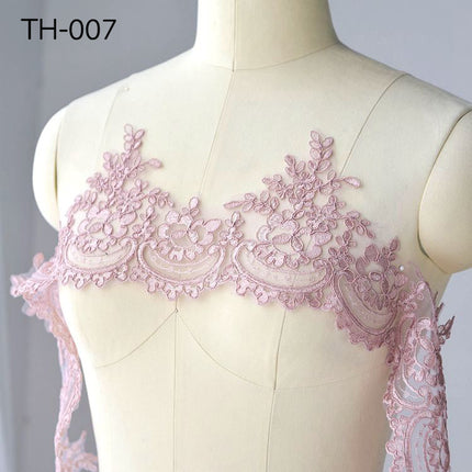 White lace accessories bridal handmade diy material wedding headwear decorative flower width 15.5CM