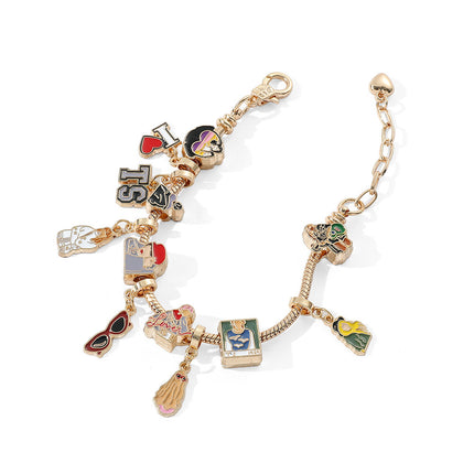 Cross-border Amazon New Products List European and American Creative 1989 Beaded Bracelet TS Panjia Beaded diy Bracelet Jewelry