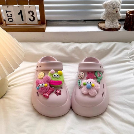 Fashionable and Cute DIY Lightweight Clogs with a Soft Feel for Women, 2026 New Summer Outdoor Closed-Toe Beach Sandals