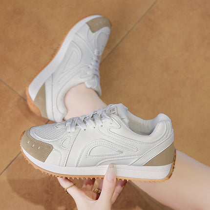 2025 Summer Breathable Mesh Women's Shoes Fashionable White Shoes Lightweight Training Shoes Niche Forrest Gump Shoes Sports Casual Shoes
