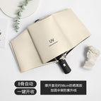 Off-white [automatic] 8-bone vinyl windproof and sunscreen umbrella