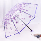 [manual folding wavy edge transparent cherry blossom] purple