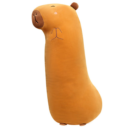Capybara Long Pillow for Boys Sleeping Bedside Cushion for Girls Sleeping Side Sleeping Pillow with Clip Legs