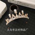Golden bright diamond crown (handmade model)