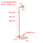 D head mirror rose gold thickened
