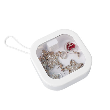 Jewelry Box Portable Travel Portable Push Box Hair Accessories Cosmetic Storage Box Multifunctional Press Storage Box