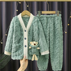 V-neck jacquard green (ragdoll) / XL 165cm