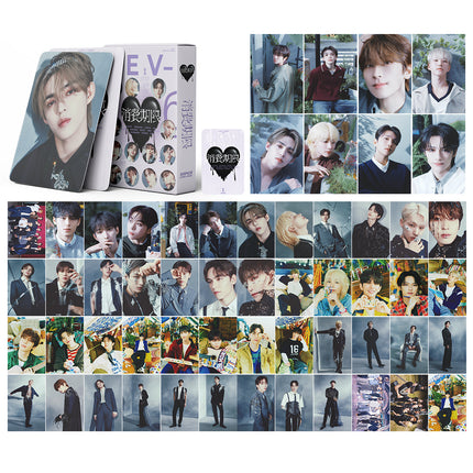Korean Star 55 Boxed Small Cards Stray (g) I-Dle Ive Ateez Collection Lomo Cards Cross-Border