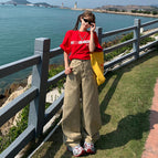 Khaki trousers / XS