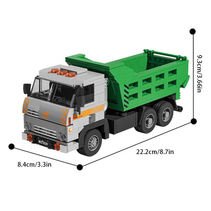Cross-border engineering series truck city bus transport vehicle combined with small particle building blocks children's educational enlightenment toys