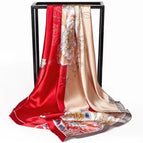 90 silk scarf-Figure 9# / 90*90cm