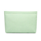 355 green striped flat pocket large size