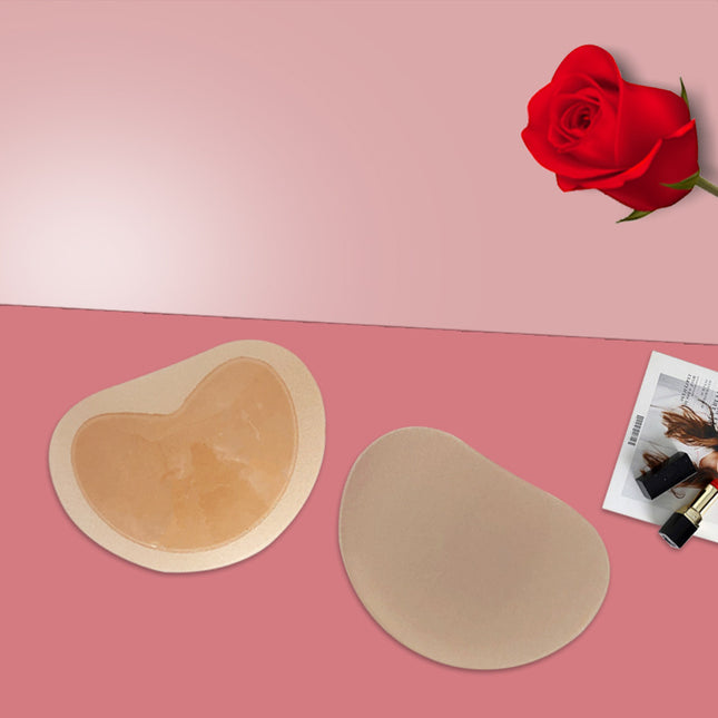 Self-Adhesive Invisible Biological Silicone Push-Up Breast Pad Thickeneded Seamless Summer Intimates Swimsuit Bikini Breast Pad Insert for Women